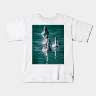 Lake Geese Wildlife Nature Photography Kids T-Shirt